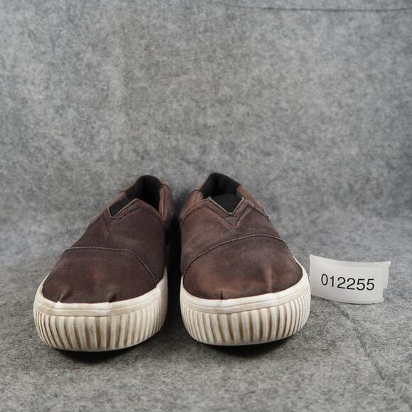 Toms Shoes Womens 7 Slip On Sneakers Platfrom Alpargatas Canvas Casual Trainers - Picture 2 of 12